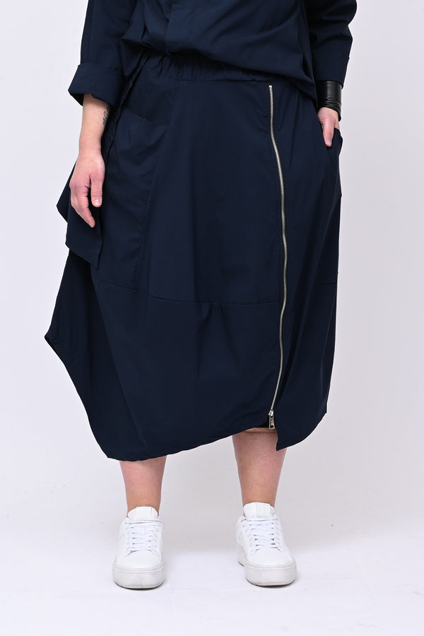 Gonna bengalina zip - Blu