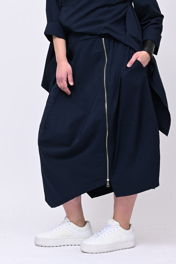 Gonna bengalina zip - Blu