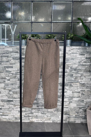 Pantalone flanella quadretti - Moro