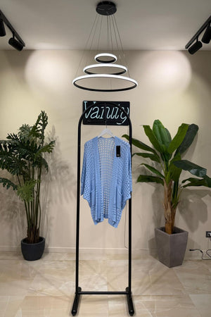Cardigan filo tasche - Cielo