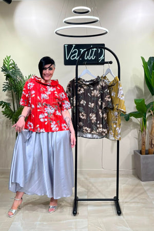 Blusa mussola loto - Senape