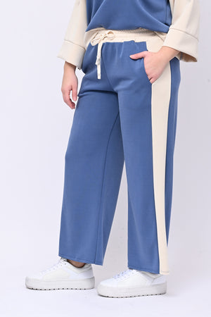 Tuta scuba bicolor - Jeans