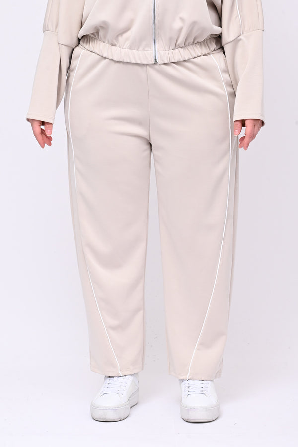 Tuta neoprene righina - Beige
