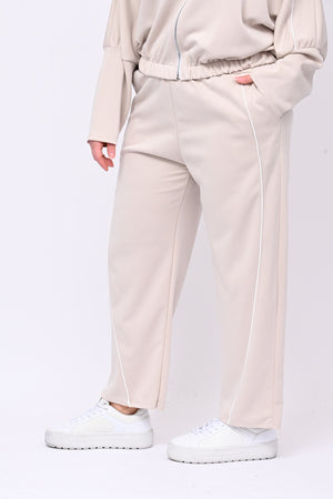 Tuta neoprene righina - Beige
