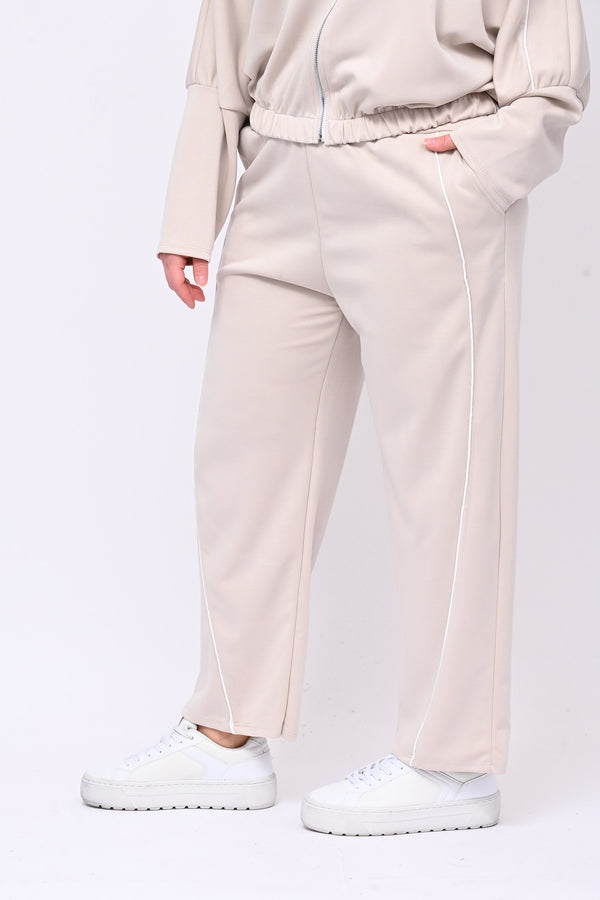 Tuta neoprene righina - Beige