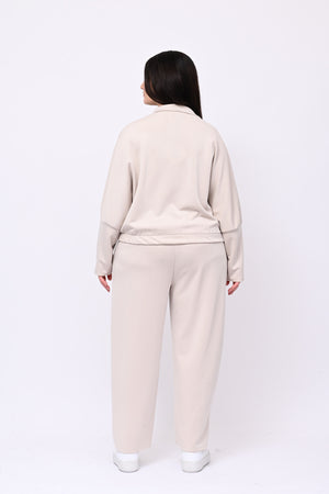Tuta neoprene righina - Beige