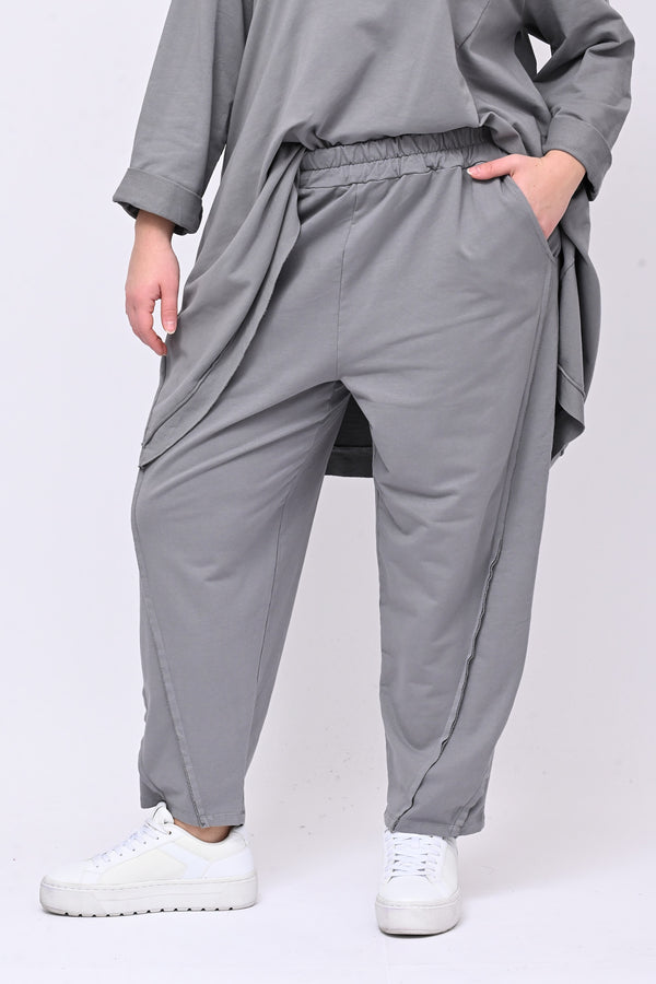 Completo felpa cuciture - Grigio