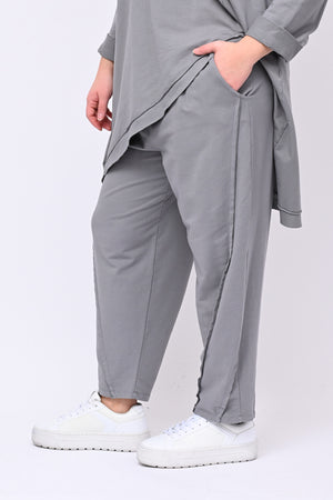 Completo felpa cuciture - Grigio