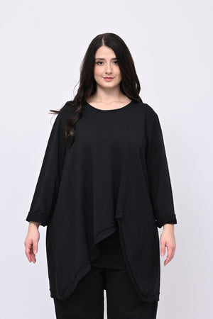 Completo felpa cuciture - Nero