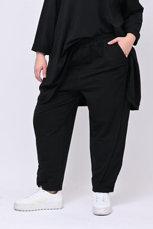 Completo felpa cuciture - Nero