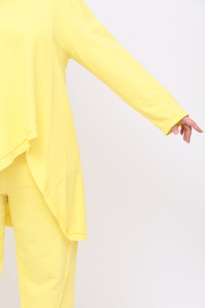 Completo felpa cuciture - Lemon