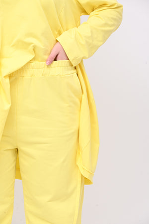 Completo felpa cuciture - Lemon