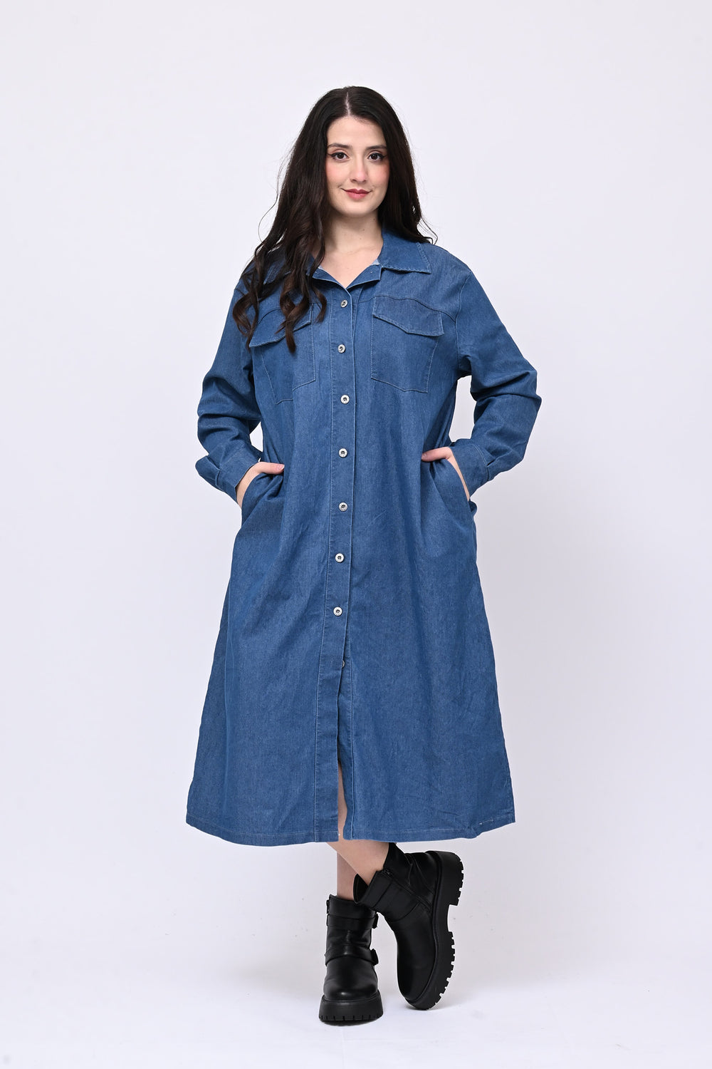 Abito chemisier jeans - Jeans scuro