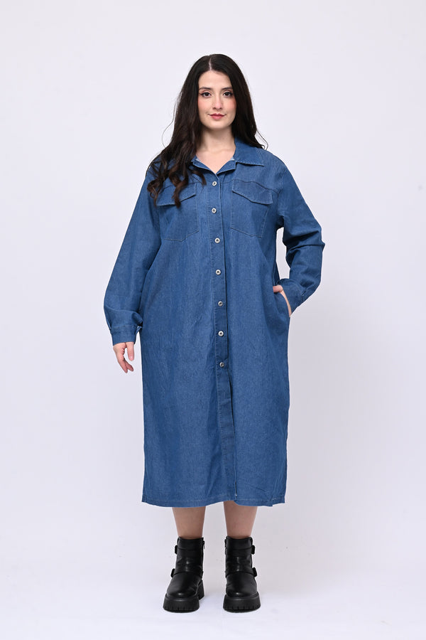 Abito chemisier jeans - Jeans scuro