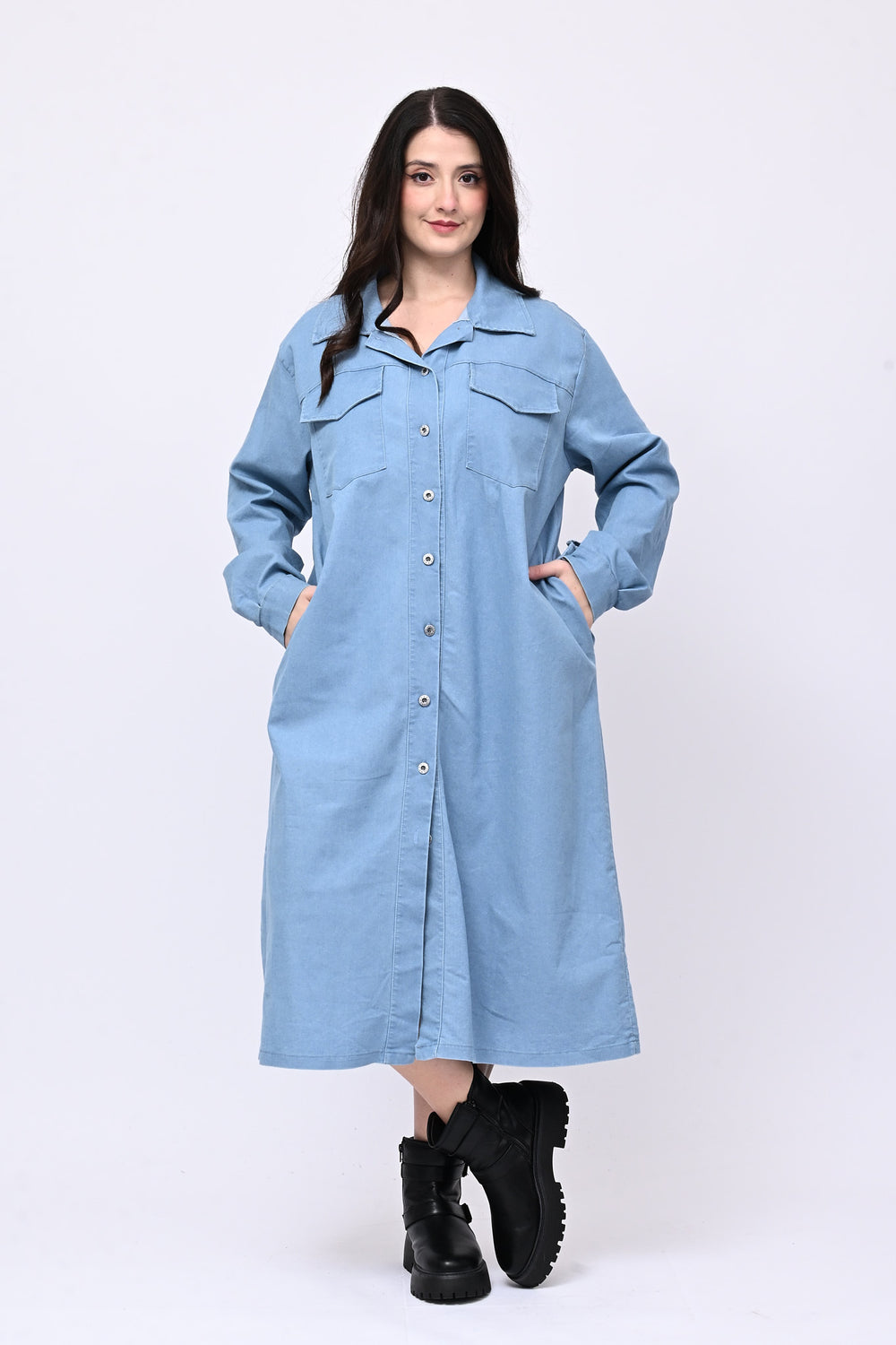 Abito chemisier jeans - Jeans chiaro