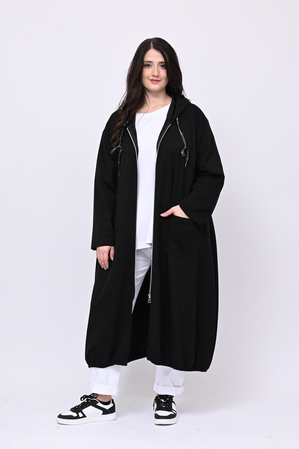 Maxi spolverino scuba - Nero