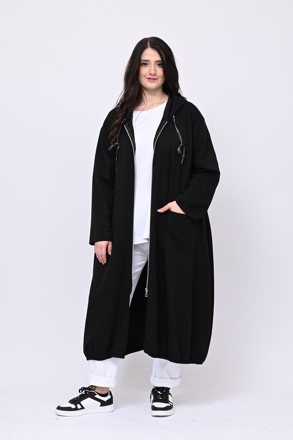 Maxi spolverino scuba - Nero