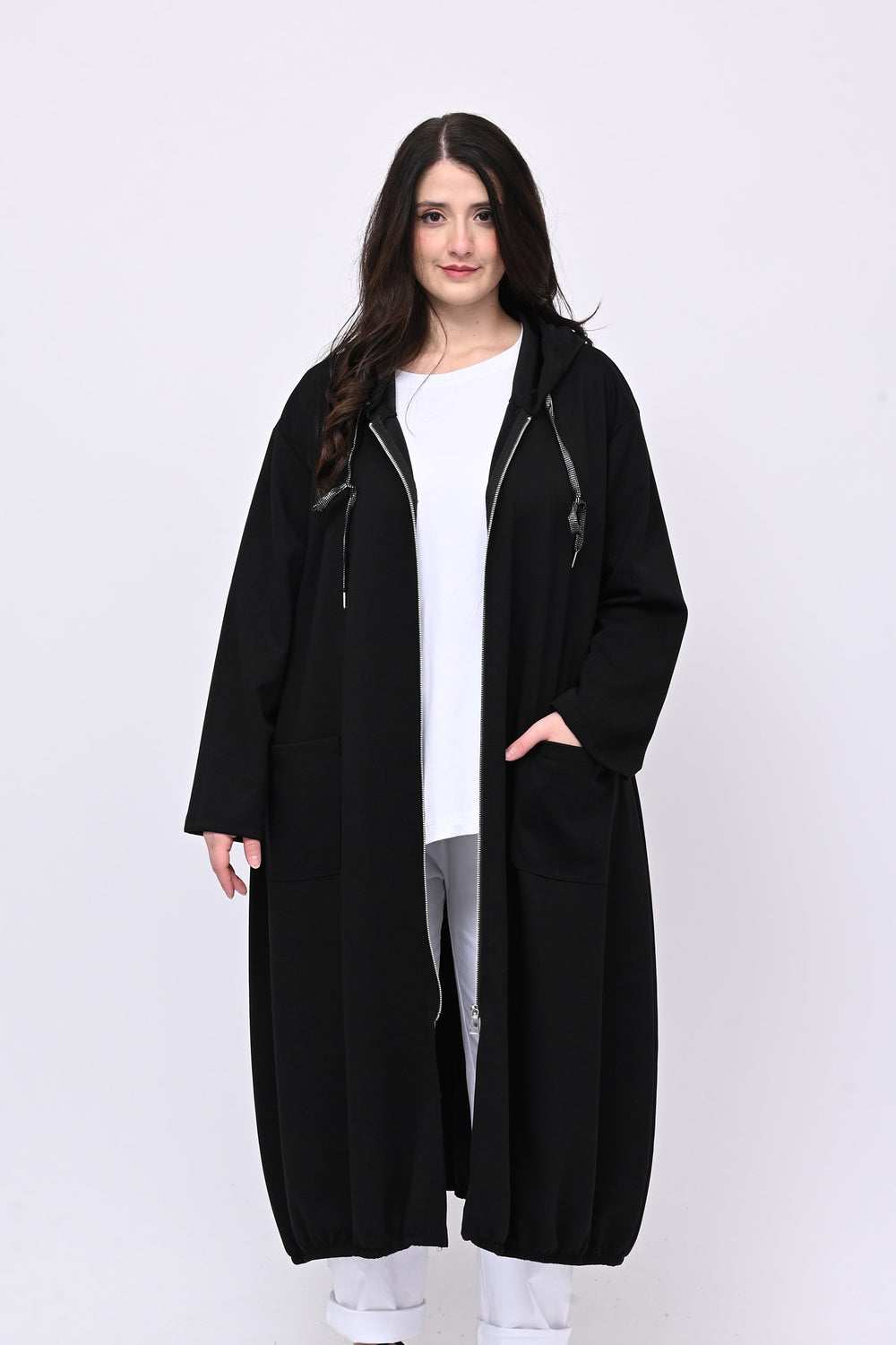 Maxi spolverino scuba - Nero