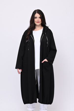 Maxi spolverino scuba - Nero