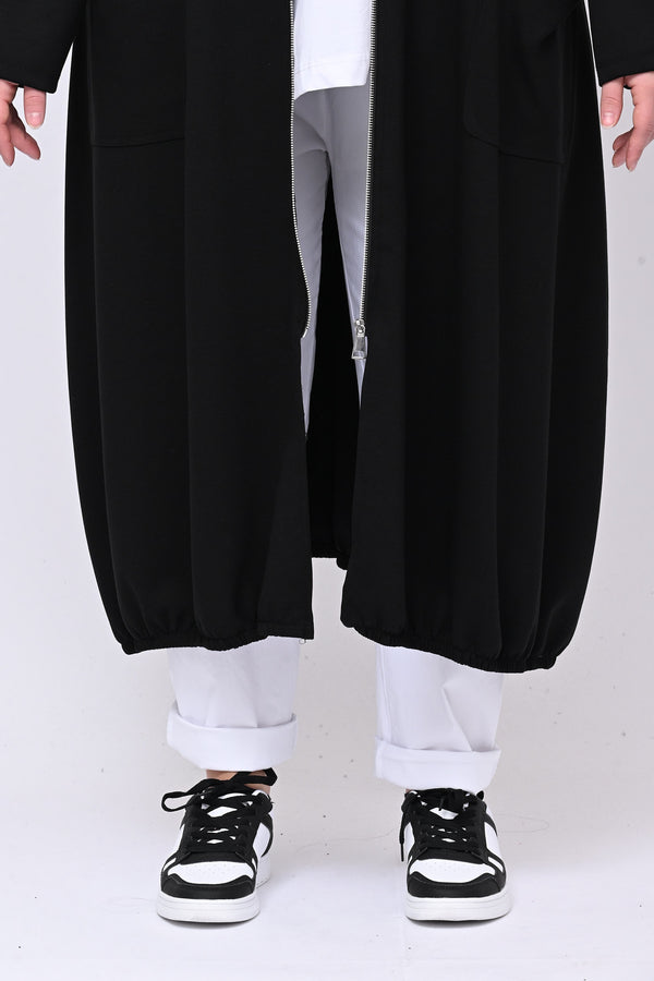 Maxi spolverino scuba - Nero