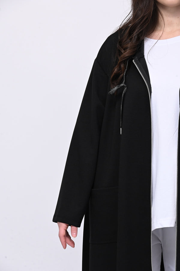 Maxi spolverino scuba - Nero