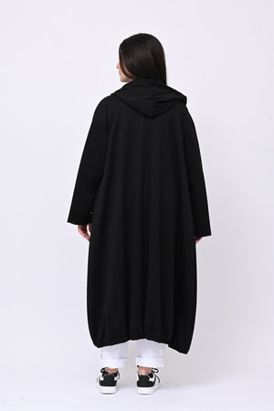 Maxi spolverino scuba - Nero