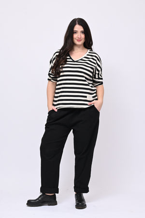 Pantalone bengalina over - Nero