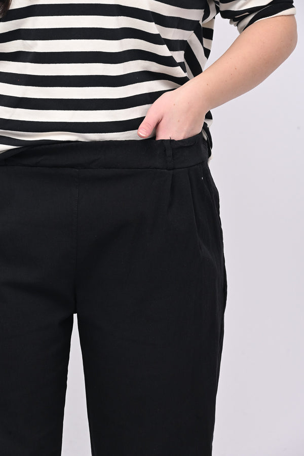 Pantalone bengalina over - Nero