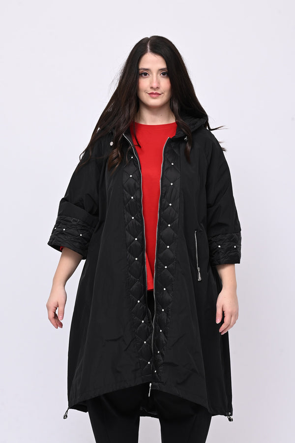 Incerata trapunta strass - Nero