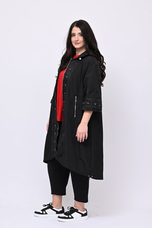 Incerata trapunta strass - Nero