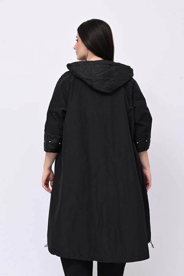 Incerata trapunta strass - Nero