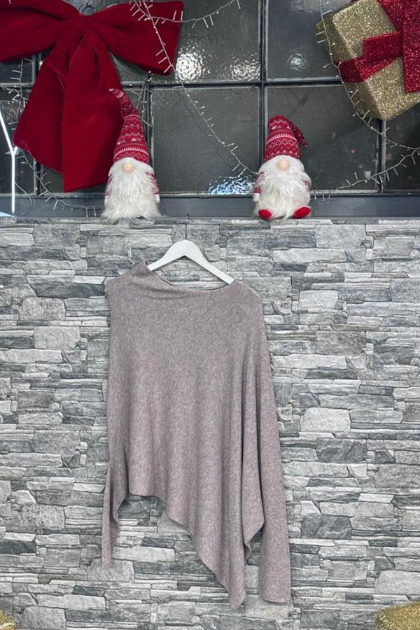 Pull asimmetrico calda viscosa - Visone