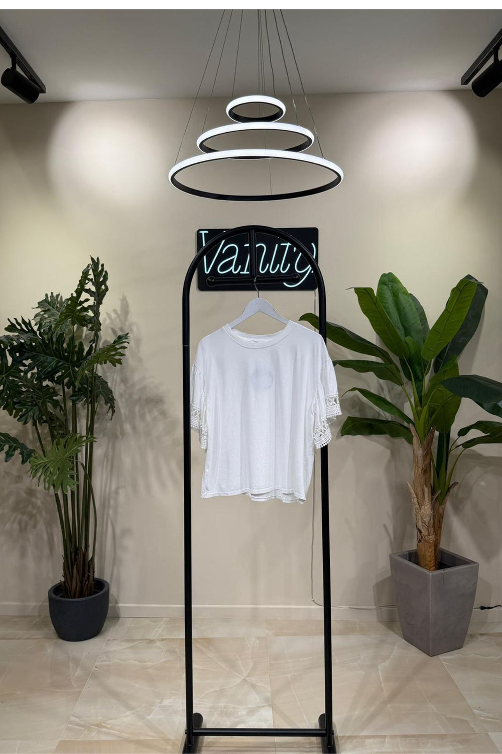 Maglia manica macramè - Latte