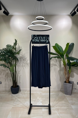 Pantapalazzo Jersey pinces - Blu