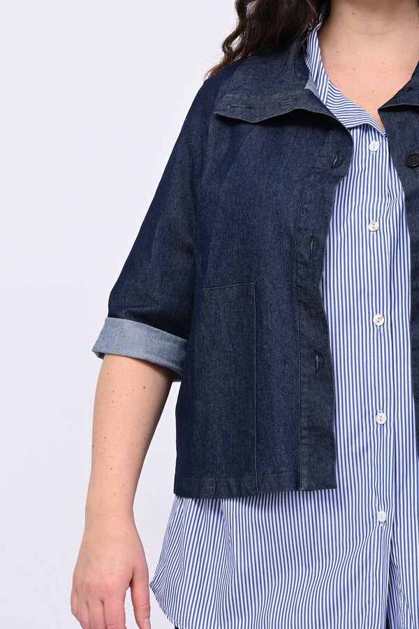 Completo jeans crop - Jeans scuro