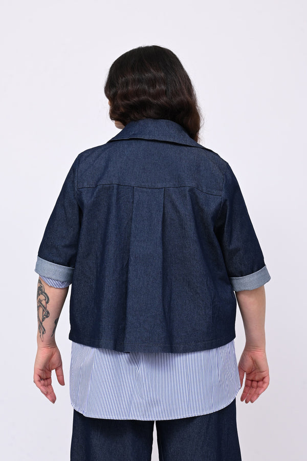 Completo jeans crop - Jeans scuro