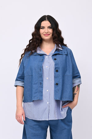 Completo jeans crop - Jeans chiaro