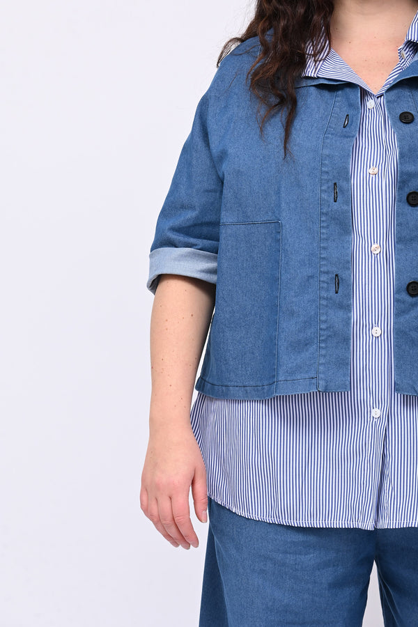 Completo jeans crop - Jeans chiaro