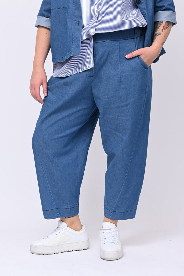 Completo jeans crop - Jeans chiaro