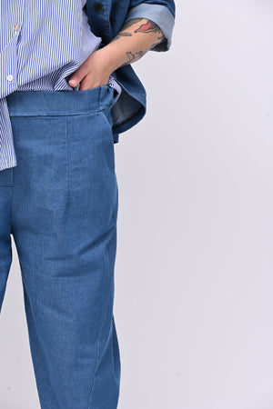 Completo jeans crop - Jeans chiaro