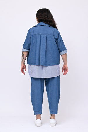 Completo jeans crop - Jeans chiaro