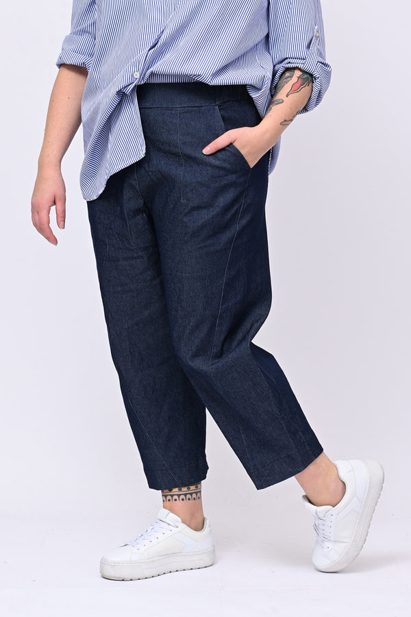 Completo jeans crop - Jeans scuro