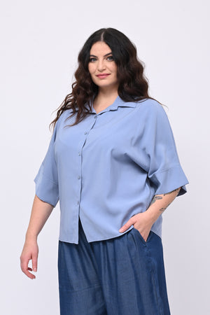 Camicia seta lavata - Jeans