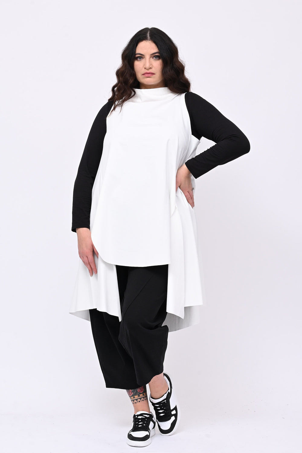 Maxitop scollo vulcano - Bianco