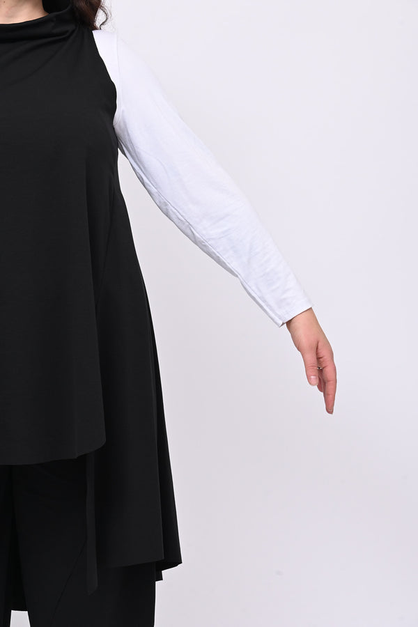 Maxitop scollo vulcano - Nero