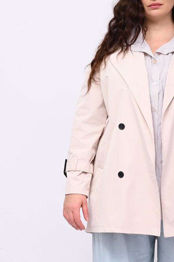 Trench doppiopetto 3/4 - Beige