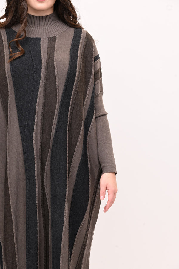 Abito misto lana onde - Fango