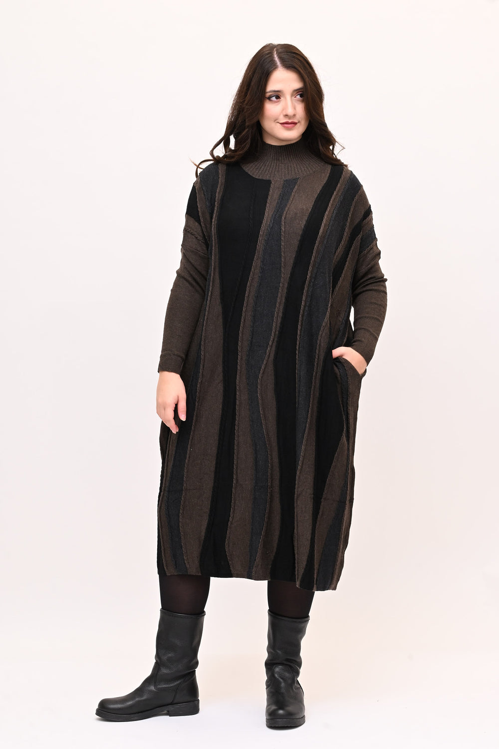 Abito misto lana onde - Moro