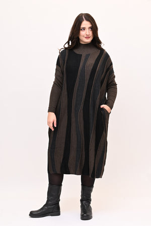 Abito misto lana onde - Moro