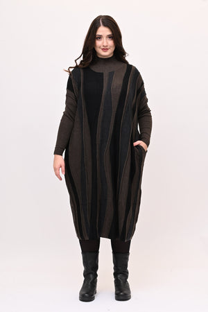 Abito misto lana onde - Moro